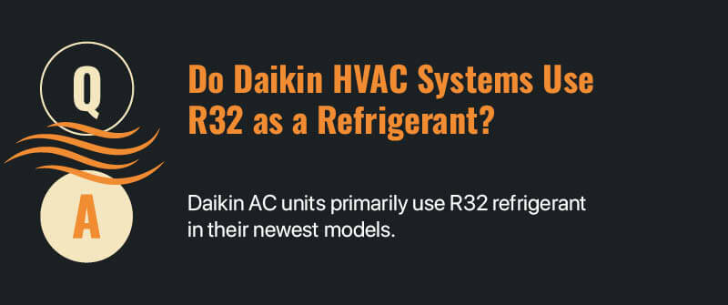 Do Daikin HVAC Systems Use R32 as a Refrigerant?