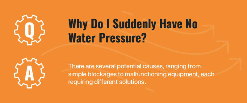 Why Do I Suddenly Have No Water Pressure?
