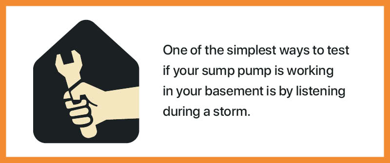 Listen For Operational Sounds During A Rain Event